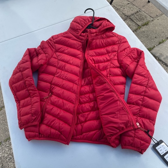 Women’s Hooded Winter Coat Warm Puffer Jacket Cotton Coat with Removable Hood - Picture 8 of 11